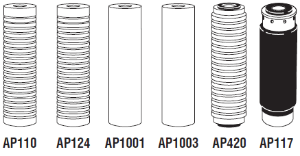 3M Aqua-Pure AP055T központi üledékszűrő – 5 µm, 10"
