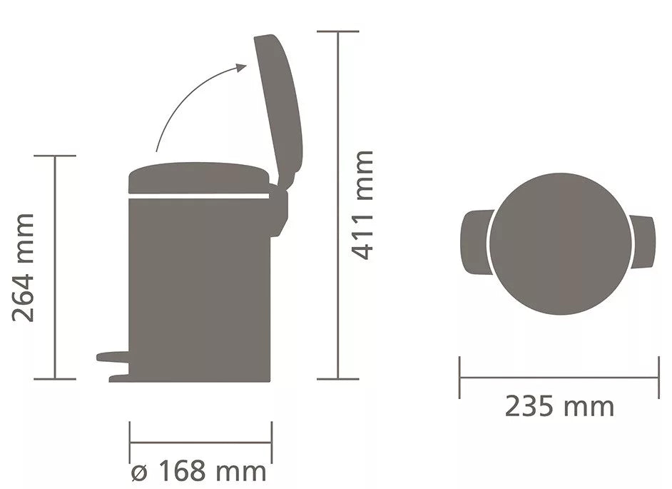 Brabantia NewIcon pedálos hulladékgyűjtő