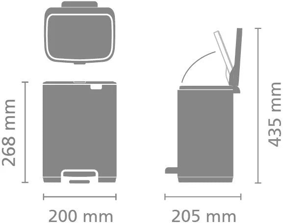 Brabantia Bo Pedal Bin pedálos hulladékgyűjtő