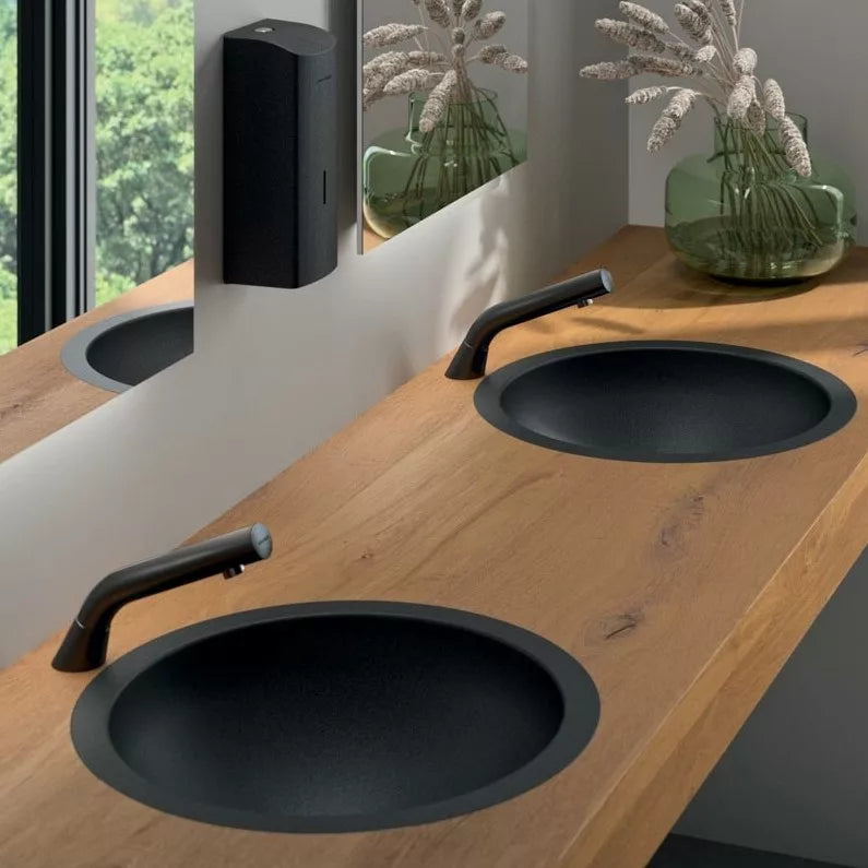 DELABIE HEMI undercounter basin, matt black
