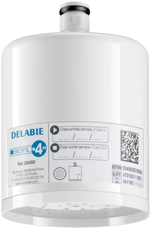 DELABIE BIOFIL végponti szűrő mosdócsapra