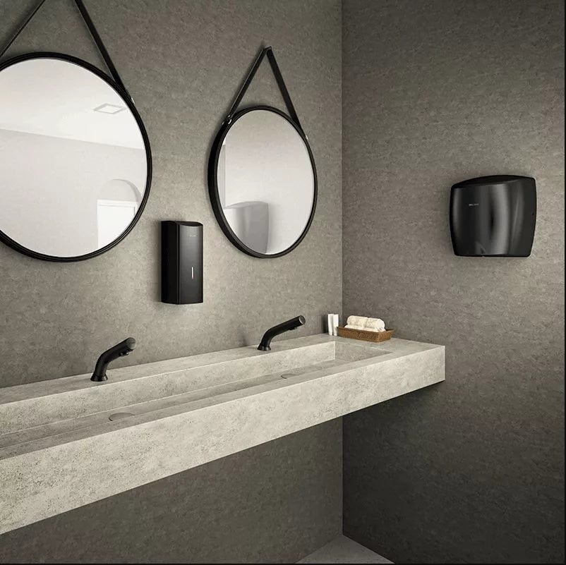 DELABIE BINOPTIC deck-mounted sensor tap, matt black