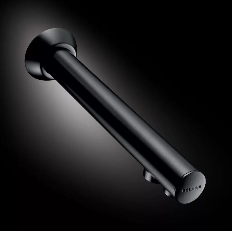 DELABIE BINOPTIC wall-mounted sensor tap, matt black