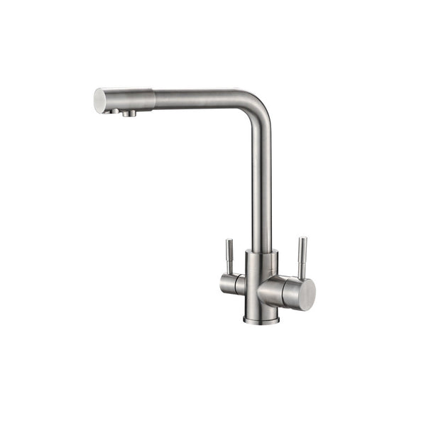 Simple Stainless Steel 3-Way Tap – Mains and Filtered Water